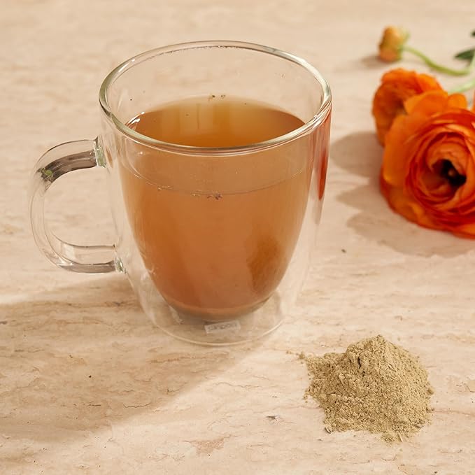 Divya's Everyday Energizing Ginger Tea, Uplifting Ayurvedic Herbal Tea with Amla, Lemongrass, Nettles, & More, Caffeine Free, Organic, Non-GMO, Ayurvedic, Loose Leaf Tea