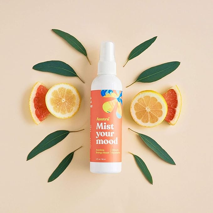 ASUTRA Multi-Use Essential Oil Aromatherapy Spray (6 Scent Variety Pack), 4 fl oz each – Mist for Face, Body, Rooms & Linens – Car, Fabric, and Bathroom Freshener