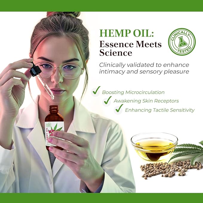 Natural Therapy Hemp & Sandalwood Body Oil – Moisturizing Body Oil – Hydrate & Soften Skin – Increase Skin Elasticity and Provide Anti-Aging Support (4 Fl.Oz)