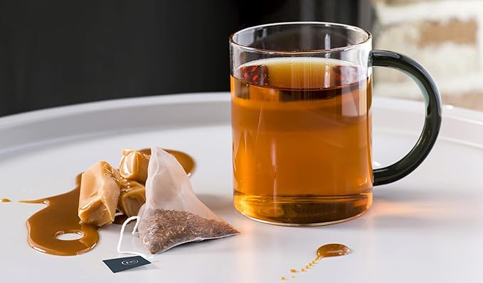 Revolution Tea CHERISCH Capetown Honeybush & Caramel Rooibos Tea - 20 Count, Sweet Rooibos Indulgence