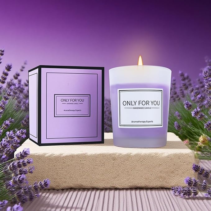 Birthday Gift for Women Spa Gift Set - Unique Get Well Soon Gifts for Women, Relaxing Self Care Package for Her, Christmas Gifts for Mom, Wife, Sister, Friend, Female Coworker (Lavender)