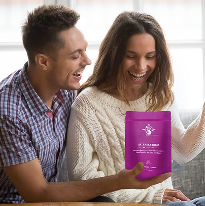 Shower Steamers Aromatherapy Gifts for Women, 18-Pack Organic Eucalyptus Lavender Mint Essential Oil Shower Bombs, Self Care Stress Relief Birthday Gifts for Her/Him, Mother's Day Gifts for Mom