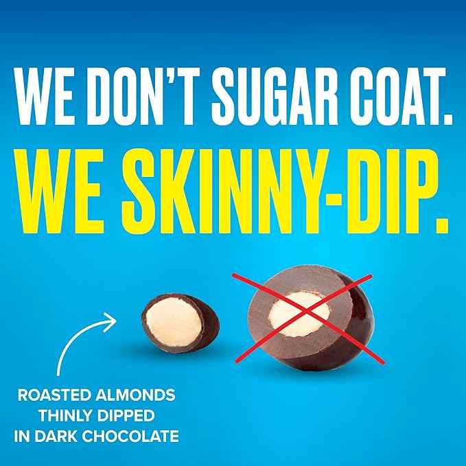 SkinnyDipped Snack Attack Minis Almond Variety Pack, Healthy Snack, Plant Protein, Gluten Free, 0.46 oz Mini Bags, Pack of 25
