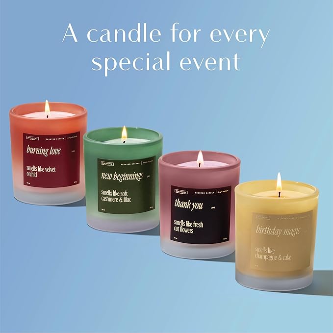 Benevolence LA New Beginnings Scented Candles | 10 oz, 40-50 Hour Burn, New Home Candle | House Warming Gifts for Women, Friends | Gift Idea for Promotion, Retirement - Notes of Cashmere & Lilac