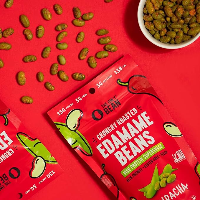 The Only Bean Crunchy Dry Roasted Edamame Beans (Variety Pack), Low Carb Keto Healthy Snacks For Adults and Kids, Fiber Protein Snacks, Diabetic Snacks, 4 oz (3 Pack)
