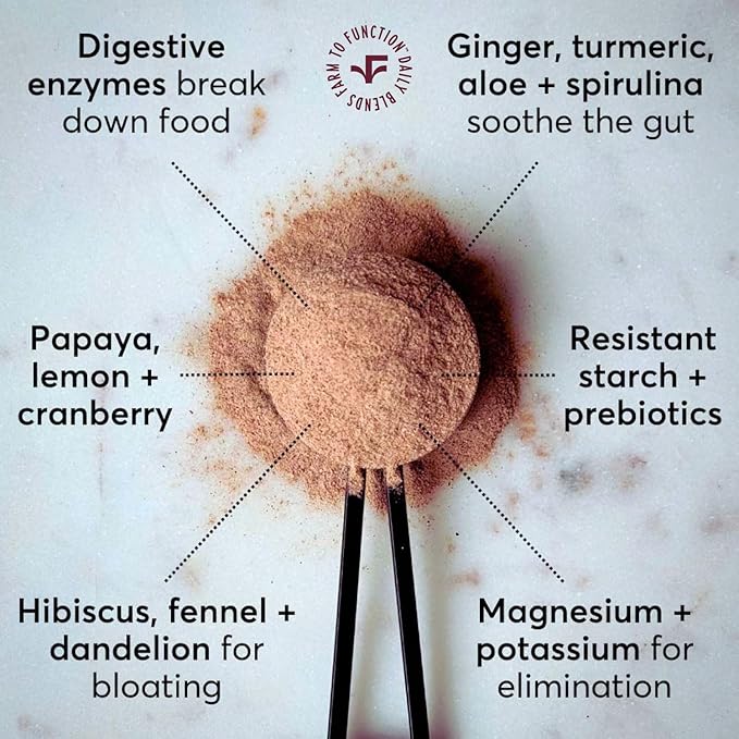 Debloating and Daily Digestion Drink Mix – Anti-Bloating and Gut Health Supplement with Digestive Enzymes, Prebiotics, and Organic Superfoods – Detox and Debloat - Pineapple Ginger Flavor