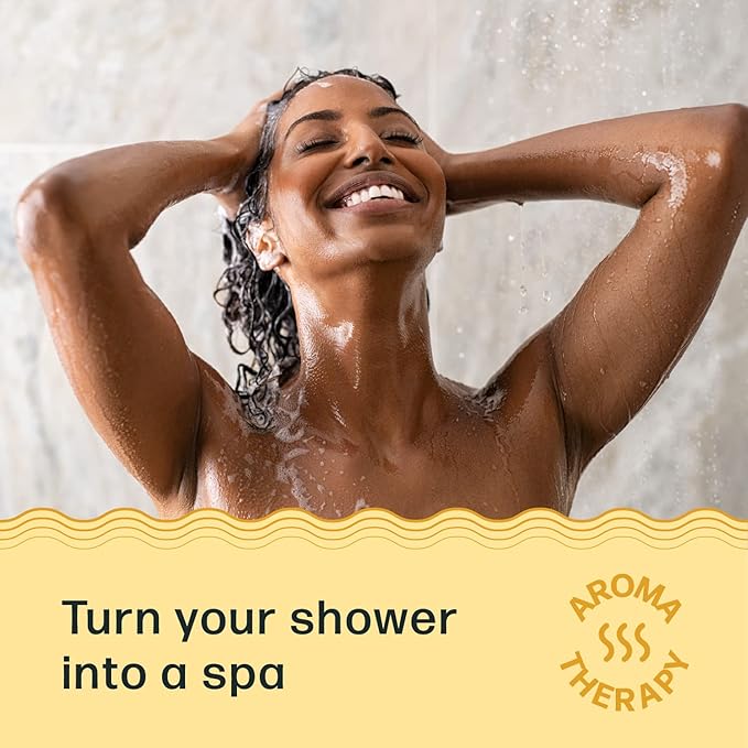 Dew Well - Shower Steamers Fresh Earth Collection - 15 Count Shower Bombs - Aromatherapy in Your Home - Helps Clear Congestion and Boost Mood - (Vanilla, Lemongrass Coconut, Sandalwood)