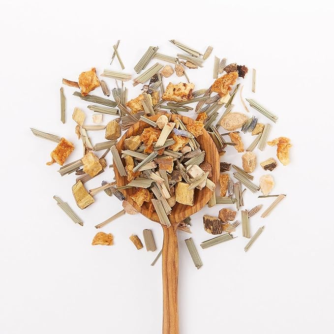 JusTea STARRY NIGHT | Loose Leaf Herbal Tea | Recyclable Refill Pouch | 40+ Cups (2.5oz) | Caffeine Free | Award-Winning | Fair Trade | Non-GMO