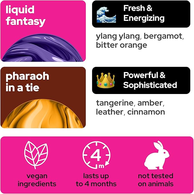 Vilicci Car Air Freshener | Full Collection Set | Luxurious Auto Perfume | Premium Hanging Air Freshener | Long Lasting Fragrance for Auto and Home | 8 Bottle of Car Scents