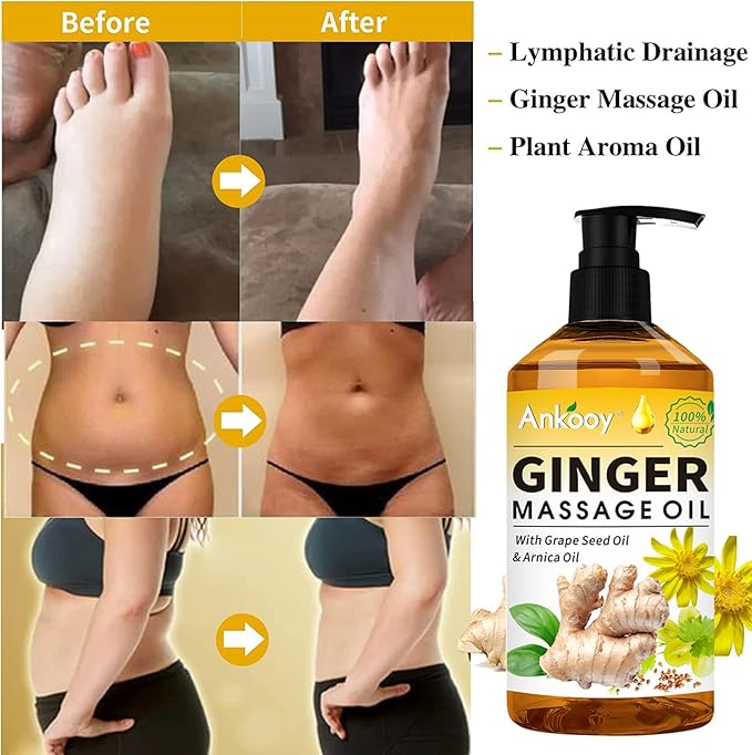 Stocking Stuffers for Men Women-3 Pack Massage Oil for Massage Therapy,Sore Muscle Arnica Oil & Relaxing Lavender Oil & Ginger Oil Lymphatic Drainage & Massage Ball,Massage Kit Mens Christmas Gifts