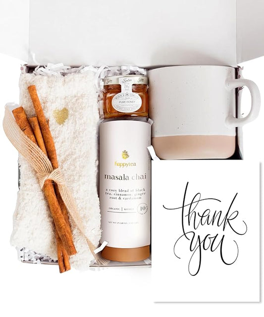 Unboxme Thank You Gift Basket For Women. Show Your Appreciation with the Warm + Cozy Care Spa Box. A Thoughtful Self Care Gift for Clients, Coworkers, Friends and Employees.