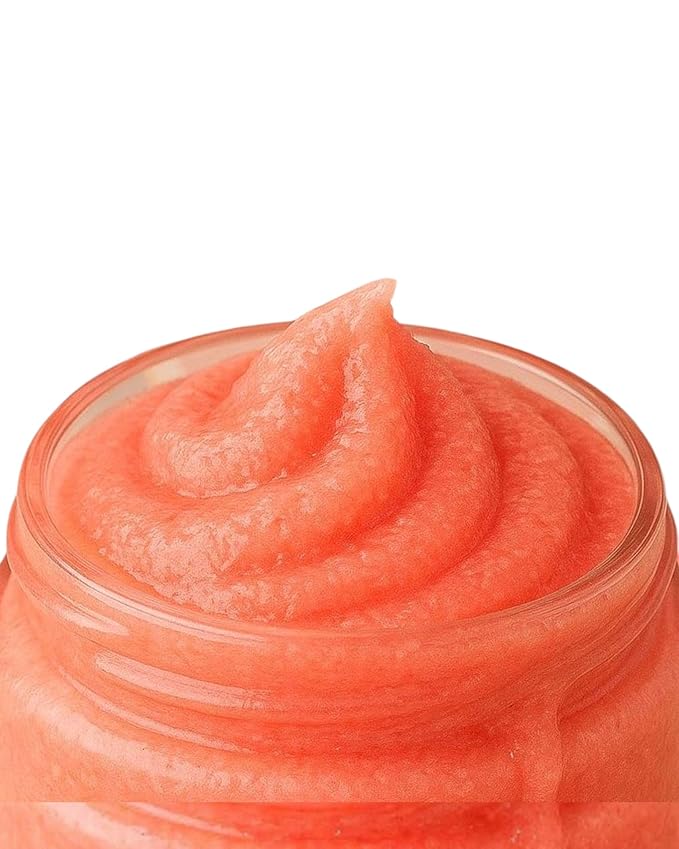 Exfoliating Sugar Scrub - Fruit Scented Exfoliating Body Scrub - Moisturizing Natural Face and Body Polish with Essential Oils - Gentle for Sensitive Skin - Grapefruit, 8oz