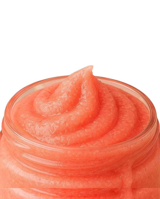 Exfoliating Sugar Scrub - Fruit Scented Exfoliating Body Scrub - Moisturizing Natural Face and Body Polish with Essential Oils - Gentle for Sensitive Skin - Grapefruit, 8oz