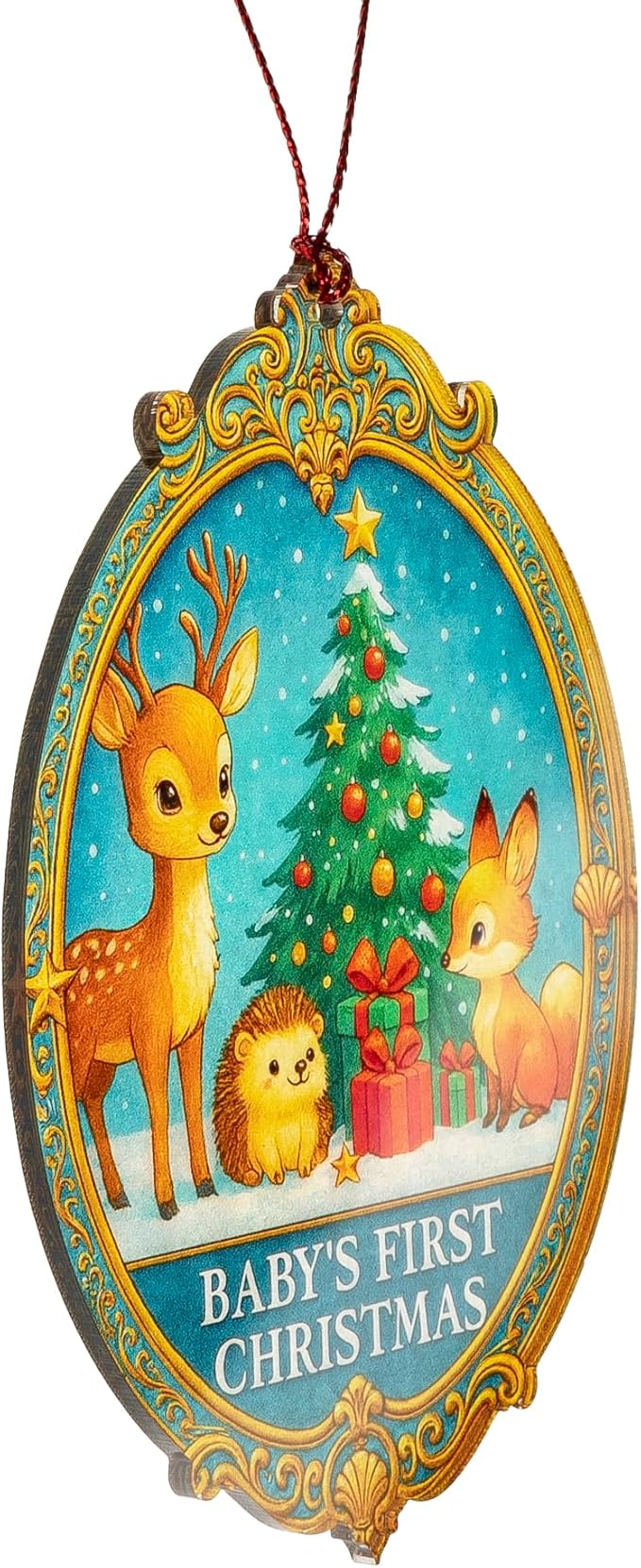 Baby’s First Christmas Ornament – Newborn Keepsake | Infant Ornament + Gift for New Parents – Baby 2025 – Christmas Ornament 2025 – Christmas Tree Funny Decorations Decoration