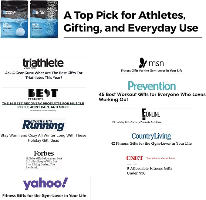 Epsom Salt Muscle Recovery Soak with Arnica, Turmeric & Essential Oils – Post Workout Bath Salts for Athletes, Pain Relief, Sore Muscles & Restful Sleep – Vegan, Handmade in USA