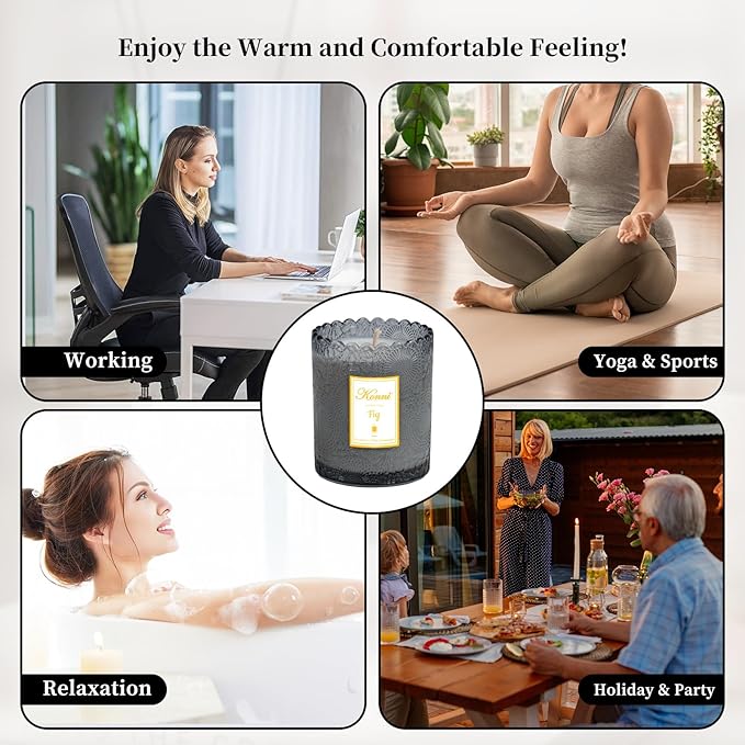 KONNI Scented Candles, Soy Candles, Aromatherapy Candle, Fit Scented Candle for Men Women, 7.05oz Soy Wax Candle for Home Decoration, Ideal for Creating Relaxing Ambience & Holiday Gifting