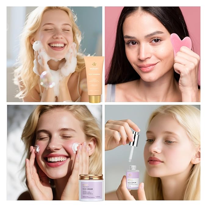 38 Pcs Skin Care Face Sheet Mask & Bath & Body Spa Gift Set for Women, Self-Care Relaxation Pampering Gift Basket, Bath Bomb, Eye Mask, Gua Sha, Face Serum, Lip Gloss, Christmas, Mother Day, Birthday