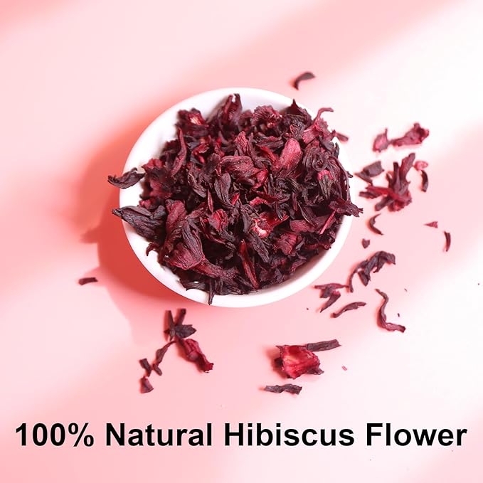 FullChea - Hibiscus Tea Bags, 50 Teabags, 2g/bag - Premium Hibiscus Flower Tea Bag - Cultivated From Nigeria - Non-GMO - Caffeine-free - Rich in Antioxidants & Support Digestion