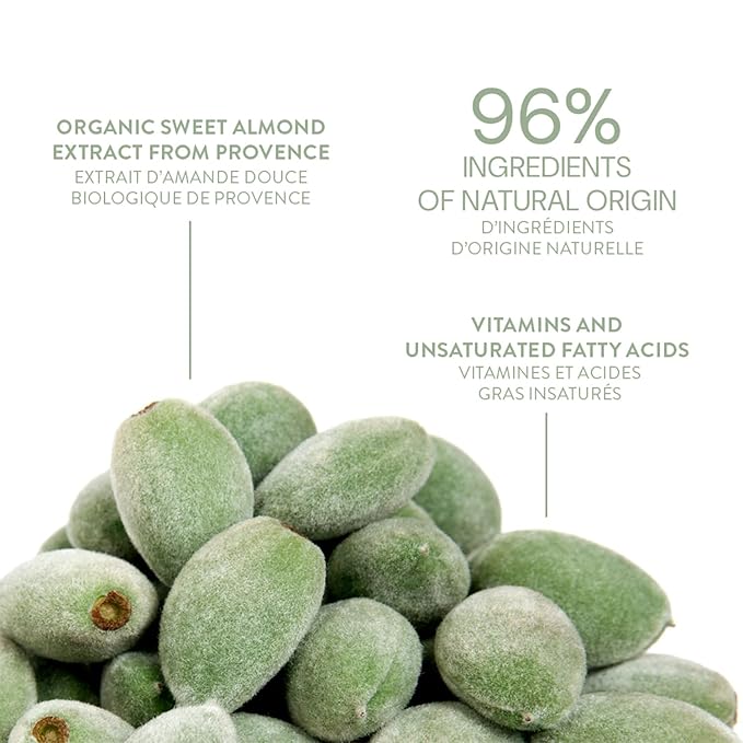 Panier des Sens - Small Hand Cream for Dry Cracked Hands โ Almond Mini Hand Lotion for Dry Skin - With Shea Butter and Sweet Almond Oil - Hand Care 97% Natural Ingredients - Travel Size 1 floz