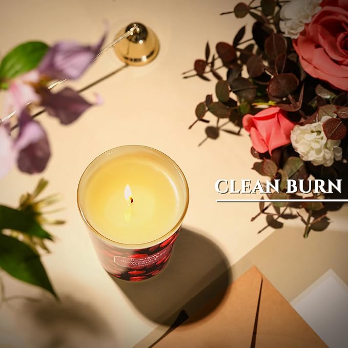 HomeLights Soy Wax Candles for Home Scented, 1-Wick Candles in Blackcherry Merlot Scented, Aromatherapy Candles Gift for Parties, Relaxing, Eclectic Mixed Styles, 6.7oz