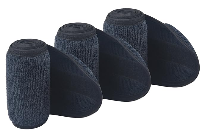 SINLAND Facial Spa Headband For Washing Makeup Cosmetic Shower Soft Women Hair Band 3 Pack