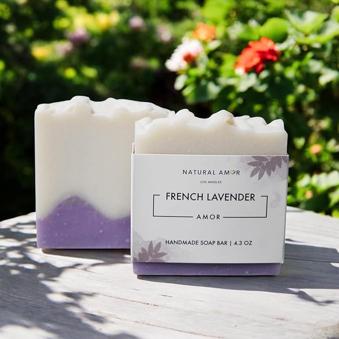 Natural Amor Lavender Blanket Spa Gift for Women 8pcs, Birthday Gift for Women, Self Care Gift, Mother's Day Gift