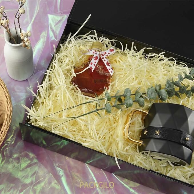 1Pcs 13x9x4 Inches Black Gift Boxes with Lids for Presents Magnetic gift box large Gift Box for Bridesmaid Proposal,Groomsman (Glossy Black)