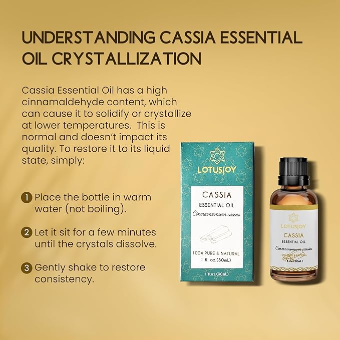 Cassia Cinnamon Bark Essential Oil for Room Spray, Diffuser, DIY Home Crafts - 1 Oz