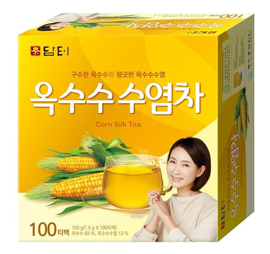Damtuh Corn Silk Tea – Nutty & Refreshing, Caffeine-Free Herbal Tea, 100 Tea Bags (1.5g each)