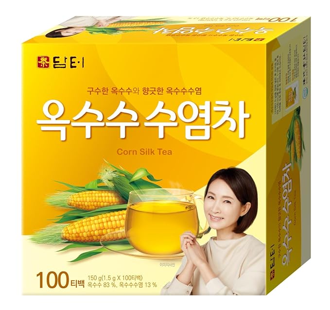 Damtuh Corn Silk Tea – Nutty & Refreshing, Caffeine-Free Herbal Tea, 100 Tea Bags (1.5g each)