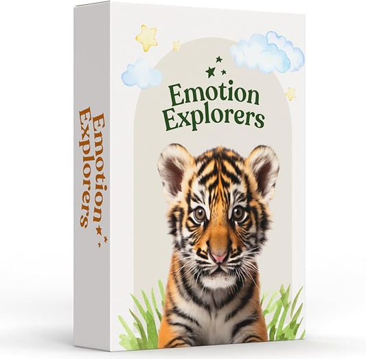 Emotion Explorers - 50 Exercises and Reflection Cards - Questions for Self Care, Stress and Social Anxiety Relief - Therapy Games for Children, Teens and Adults for Resilience and Emotional Agility