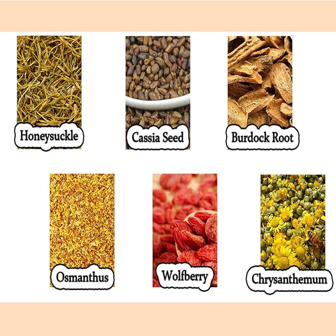 Liver Detox Tealiver, Liver Detox Cleanse Tea,Chrysanthemum Cassia Seed Tea,LiverTea Formula Chrysanthemum,Te De Higado Crisantemo,Te Chino Para Limpiar El HíGado Graso (20PC)