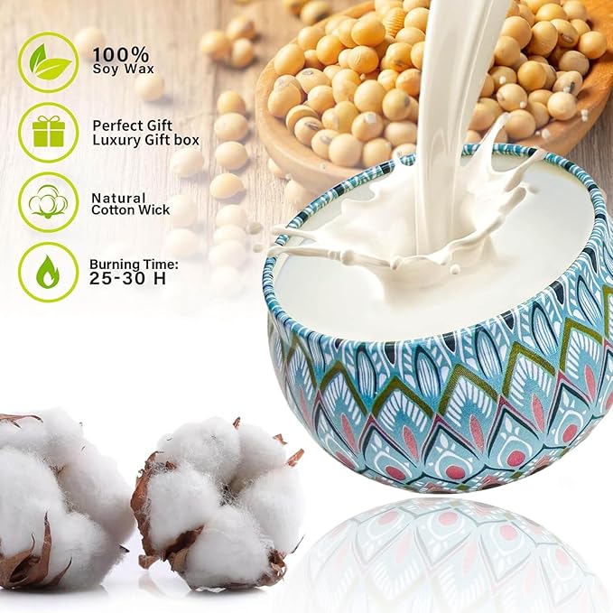 Scented Candles Gift Set, 12 Pack Aromatherapy Candles for Women, Candles for Home Scented, 300H Long Burning, Soy Wax Candle Set, Gifts for Mom Women SPA Birthday Anniversary Stocking Stuffers