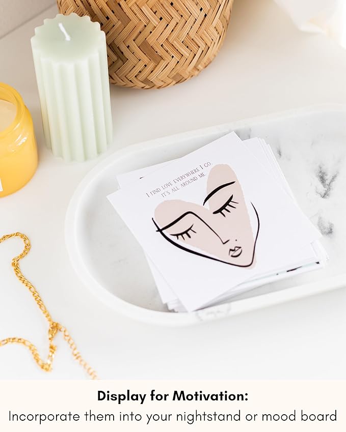 Lamare Positive Affirmation Cards for Women – Daily Affirmations of Positive Quotes and Mindfulness Cards, Inspirational Spiritual Gifts