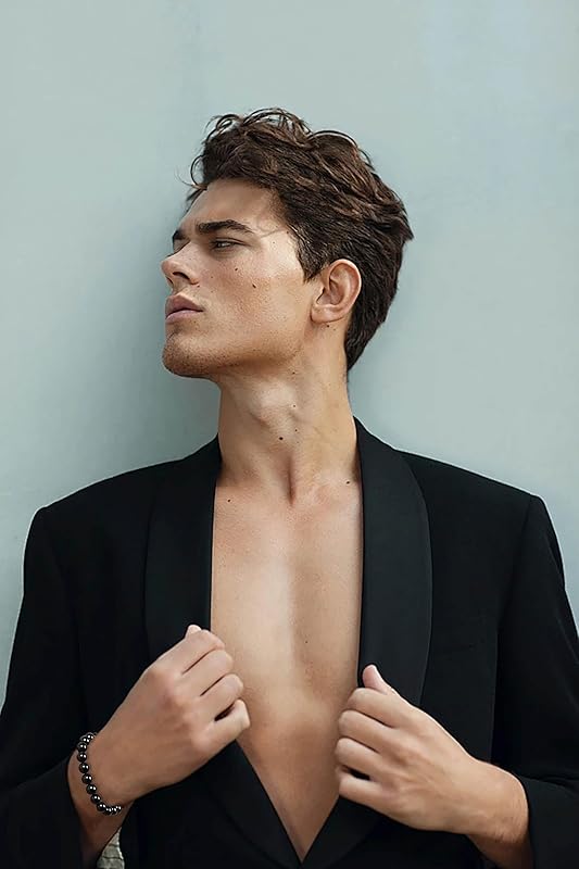 AD Beads Handmade Gemstone Stretch Elastic Bracelet Crystal Healing Reiki Nature's Beauty and Spiritual Essence Unisex (4mm, Black Tourmaline (Best protection))