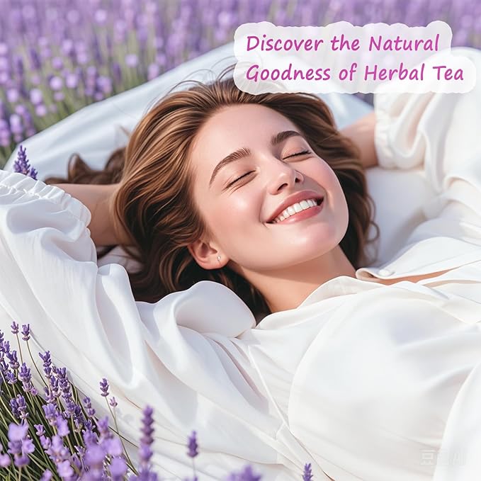 Ovikaso Tea, Lavender Tea, 16 Ounce (1 Lb), 100% Natural Food Grade, For Tea, Baking, Crafts, DIY Beauty, Sachets & Fresh Fragrance, No Sugar, No Caffeine, Loose Leaf, Resealable Kraft Bag