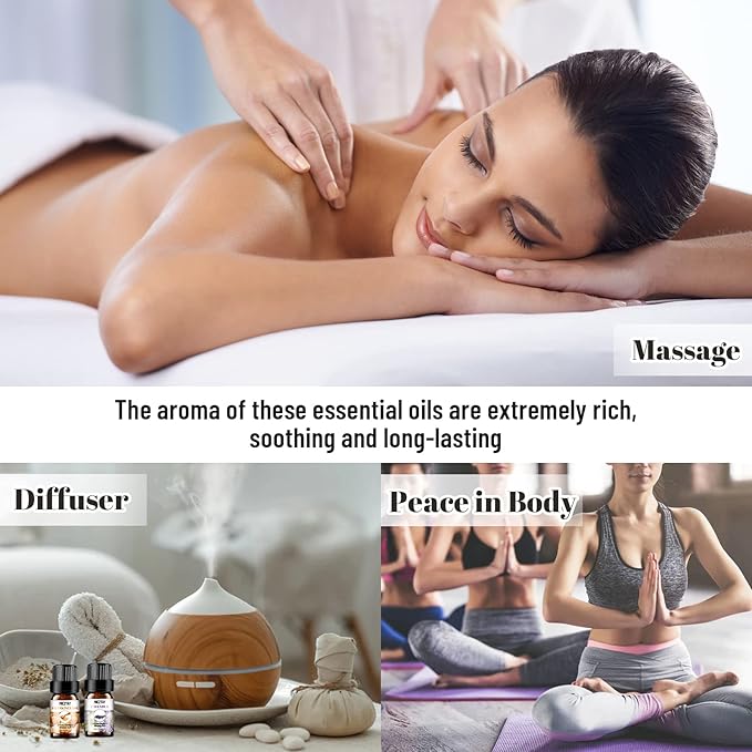 Essential Oils Set - 40 Pcs Premium Essential Oil Kit for Candle Making, Diffusers, Massages, Aromatherapy, Skin Care - Lavender, Eucalyptus, Peppermint, Tea Tree, Sandalwood Aromatherapy Oils