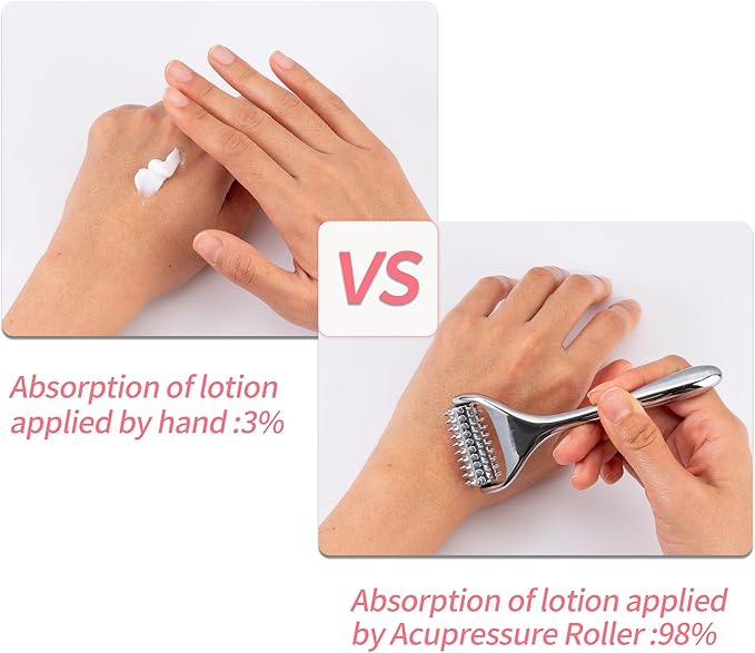 SOOTHESOUL Acupuncture Massage Roller, Trigger Points Massage Tool, Pain Relief and Stress Relaxing Massager for Muscle,Scalp, Hand,Neck, Arm, Foot, Face