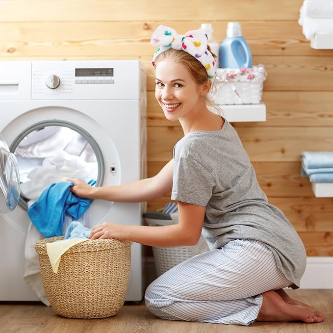 6 Pack Spa Headband for Women Makeup Skincare Headband Soft Coral Fleece Bow Hairband Goody Bag Stuffers Party Favors Christmas Stocking Stuffers for Woman Adult Teen Spa Gifts For Women Gifts Basket