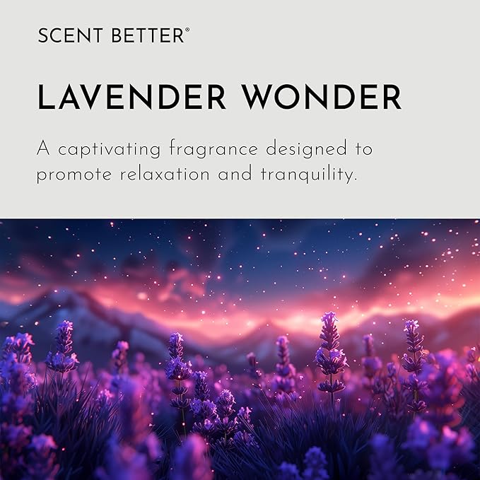 Scent Better Lavender Wonder Aroma Essential Oil Blend: an Aromatherapy Blend of Lavender, Soft Vanilla, and Freesia for Ultrasonic Diffusers & Nebulizers (2 Fl Oz, 60 mL)