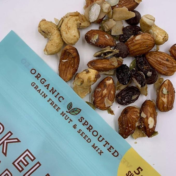 Lark Ellen Farm Sweet and Salty Nut and Seed Trail Mix, Gluten Free Trail Mix Bags, Grain Free Healthy Snacks, Certified Organic, Non-GMO, Paleo, Vegan (8 oz, 3 Pack)