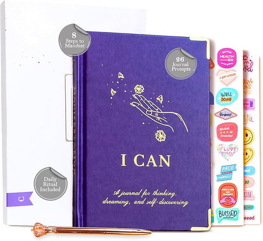 60-Day Transformative Manifestation Journal Set, Daily Affirmation and Gratitude Journal, Self Care, Five Minute Journal Sections, Vision Board Features, Perfect For Manifesting Your Dream