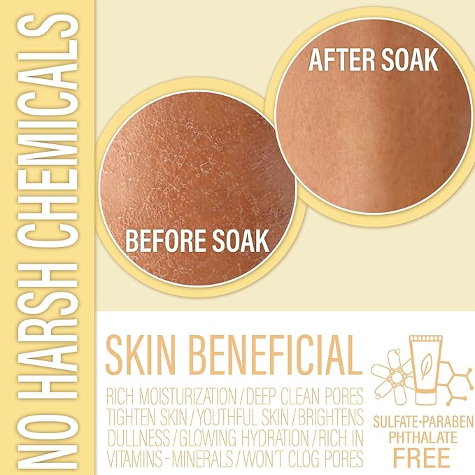 Luxiny Vegan Milk Bath Soak Made with Moisturizing Coconut Milk Powder & Sweet Almond Oil for a Bath Bomb Dust Soothing Fizz & Relaxing Soak, 8 oz. (Vanilla Buttercream)