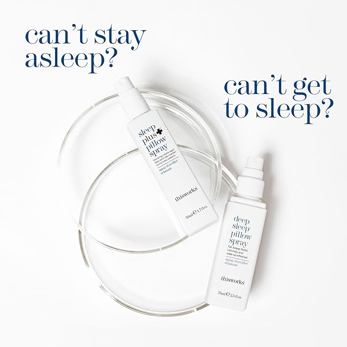 THISWORKS Deep Sleep Pillow Spray – Fast-Acting Natural Rest Formula with Essential Oils of Lavender, Vetivert & Camomile – 150 ml (5 fl oz)