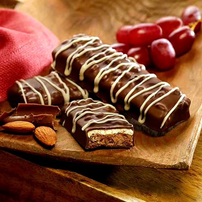 Nutmeg State Nutrition High Protein Bars, 7 Servings Per Box (1 Box (7 Servings), Chocolate Almond)