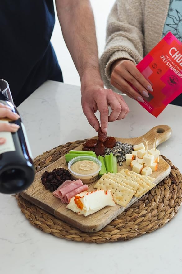 CHUZA Spicy Dried Strawberries, Mexican Snacks Chili Strawberry Dried Fruit, Spicy Mexican Candy for Adults and Children, Natural Dried Strawberries-2 Pack