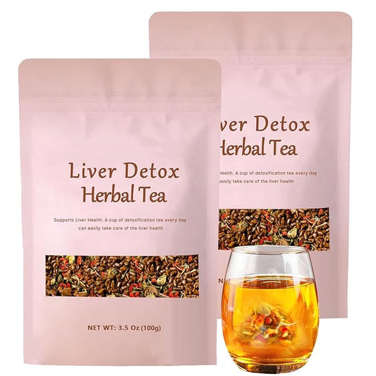 Liver Detox Herbal Tea, Liver Detox Tea Organic, Dandelion Chrysanthemum Cassia Seed Goji Berry Tea, Milk Thistle, Chinese Kidney & Liver Health Tea Bags - 8 Ingredients Natural Blend Formula (2)