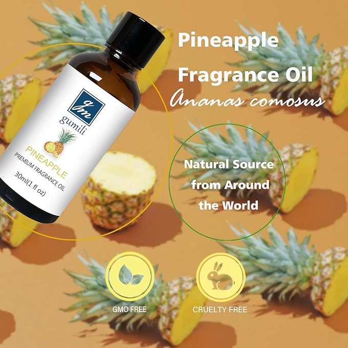 Pineapple Essential Oil, Home Fragrance Oil, Candle Scents for Soy Wax Candle Making, Soap, Dryer Balls, Diffusers, Laundry, Slime -1 oz /30ml