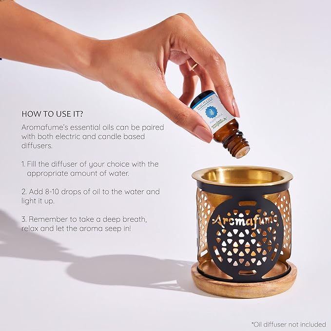 Throat Chakra Essential Oil Diffuser Blend by Aromafume | 3 x 10ml/0.33 fl oz | Vishuddha | Aromatherapy Oils for Chakra Balance | Peppermint & Lavender Extracts | Incense for Meditation, Yoga, Reiki