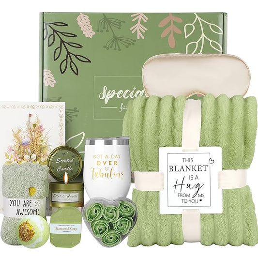 Birthday Gifts for Women Mom Her Friend Sister Wife Grandma,Self Care Get Well Soon Care Package Box,Unique Relaxing Bath Spa Gift Basket Set,Christmas Gifts for Women Mom Wife Grandma Friends Sister